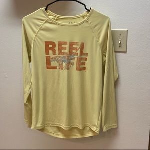 Reel Life yellow long sleeve T-Shirt